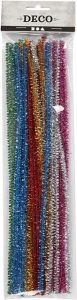 Chenilledraad metallic assorti