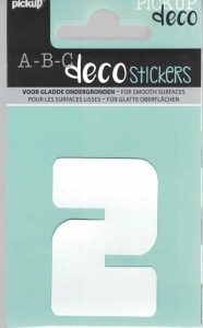 Decocijfer Anna wit 2 60mm.