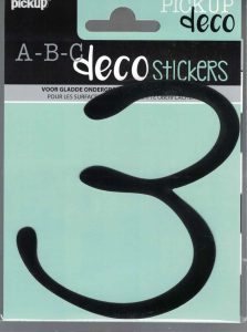 Decocijfer Lynn zw.3 120mm.