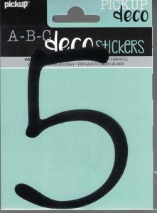 Decocijfer Lynn zw.5 120mm.